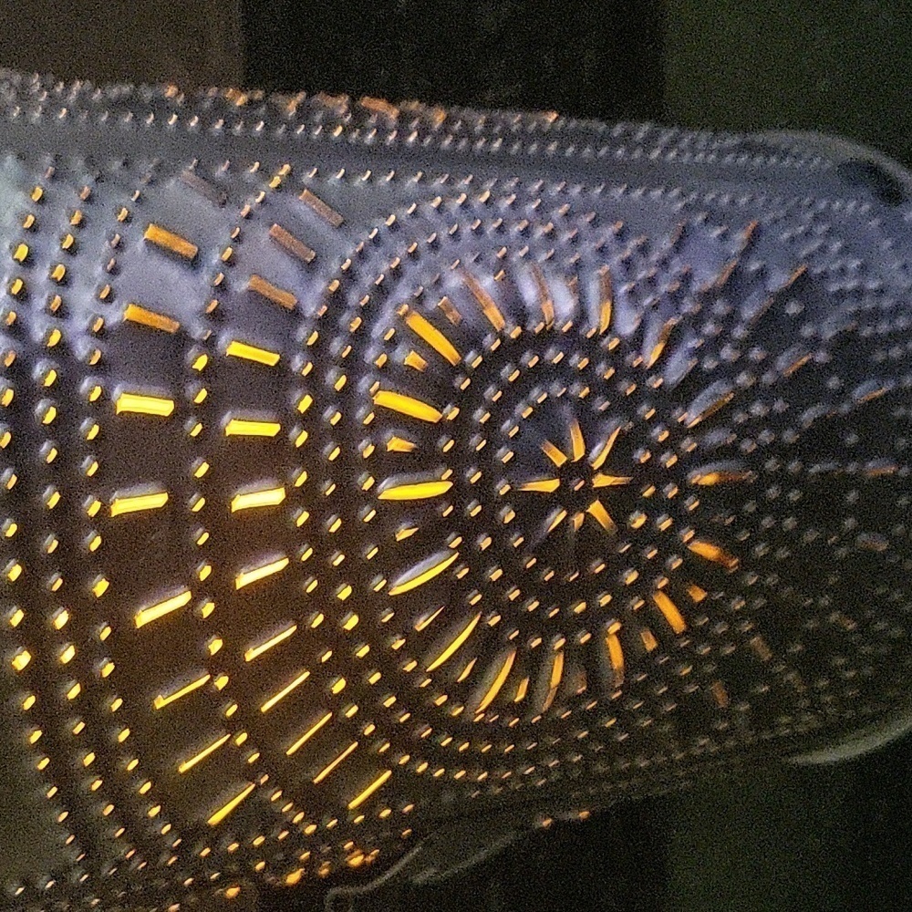 PUNCHED Tin Lantern Sunburst Design - Picture 4 of 13
